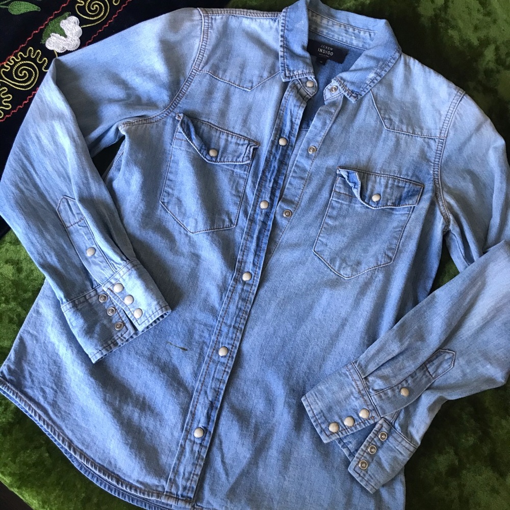 J.Crew “Indigo” Denim shirt 🍁
